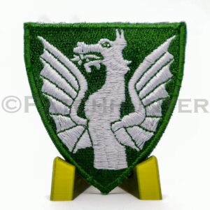 Drache gr&uuml;n-silber